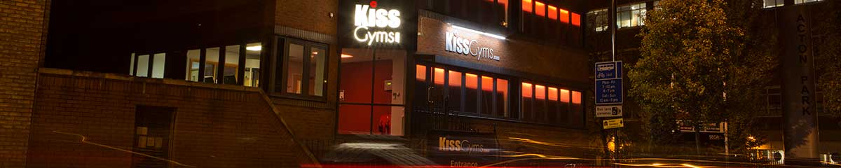 Kiss Gyms at night